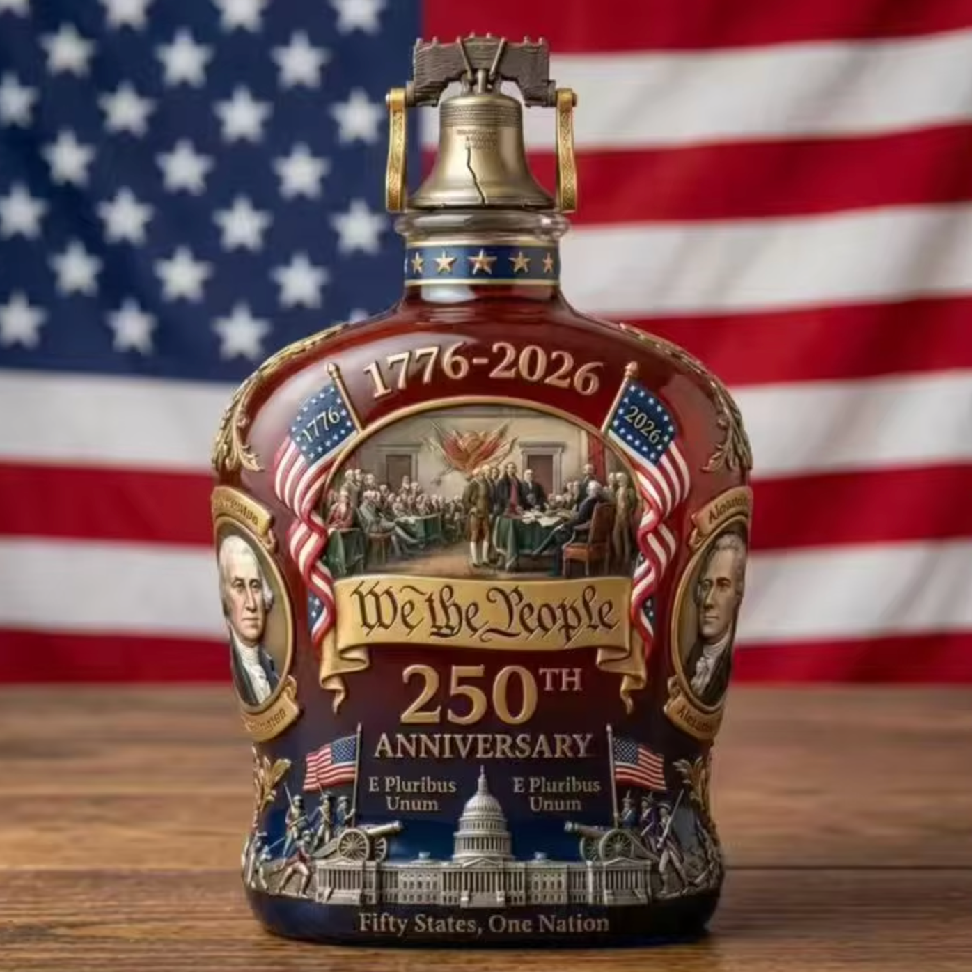 Liquor Bottle 250th US