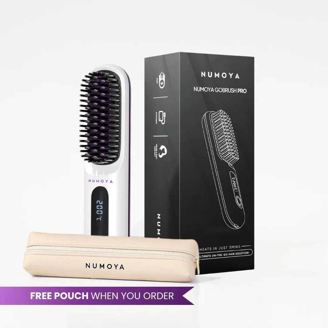 Numoya Portable Straightener Brush - GoBrush PRO
