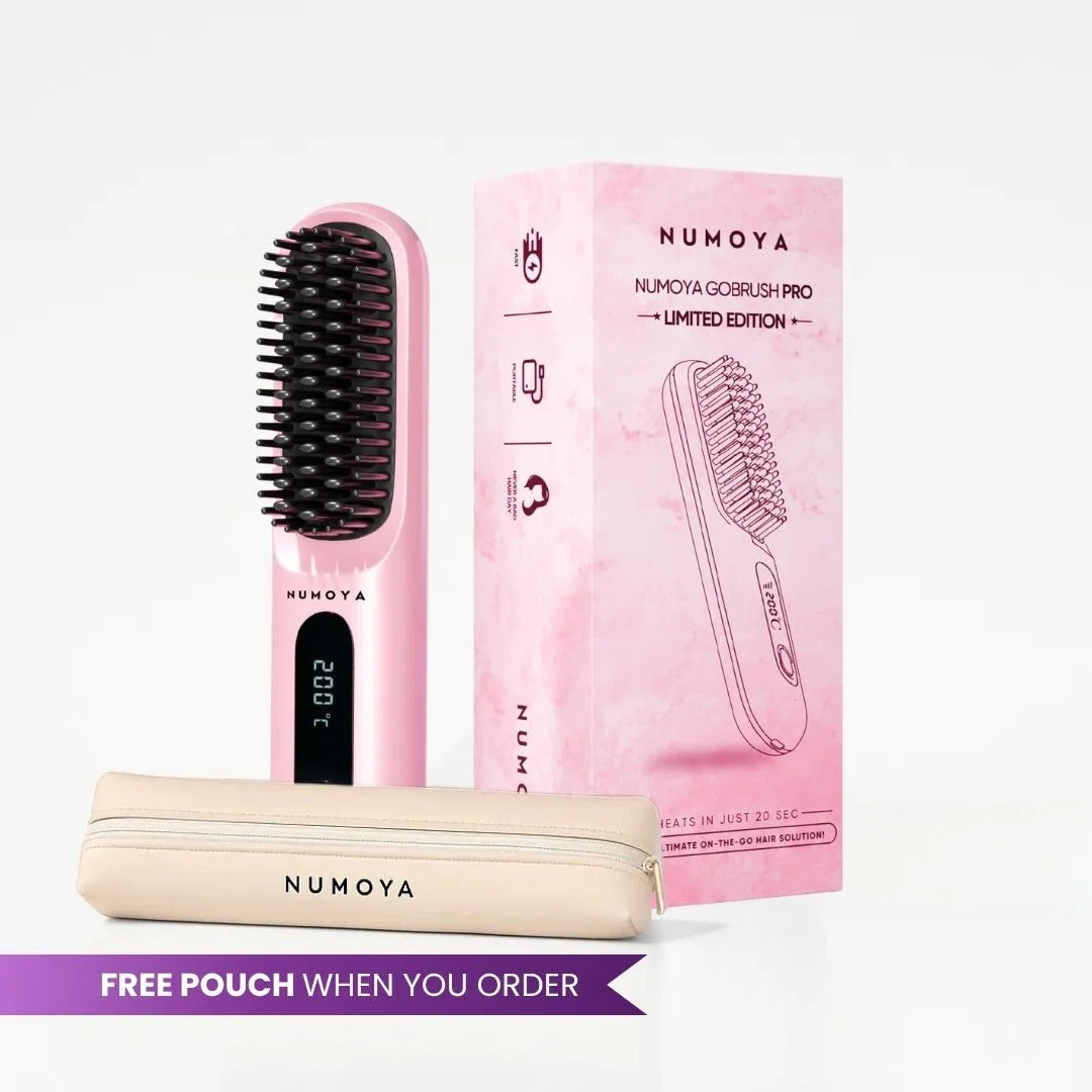 Numoya Portable Straightener Brush - GoBrush PRO